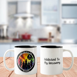 Caneca De Café Em Dois Tons Presente de Etapa de Recuperação Testemunha LGBTQ 