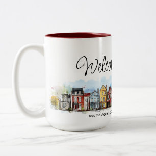 Caneca De Café Em Dois Tons Presente de fechamento de imóveis para casas de bo