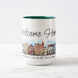 Caneca De Café Em Dois Tons Presente de fechamento de imóveis para casas de bo