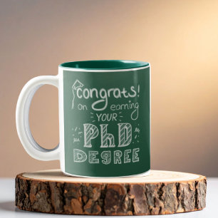 Caneca De Café Em Dois Tons Presente de formando de defesa para tese de pós-gr