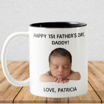 Presente de Foto do Primeiro Pai Personalizado do 