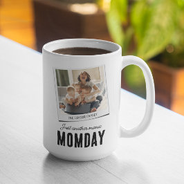 Caneca De Café Em Dois Tons Presente de Foto Mãe Divertida 2