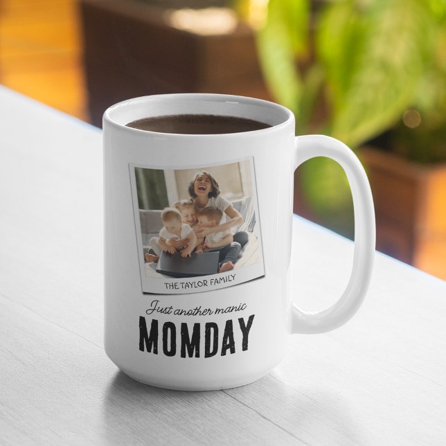 Caneca De Café Em Dois Tons Presente de Foto Mãe Divertida 2 (Criador carregado)