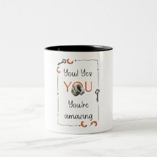 Caneca De Café Em Dois Tons Presente de Lembrete de Amor Próprio para Alguém E