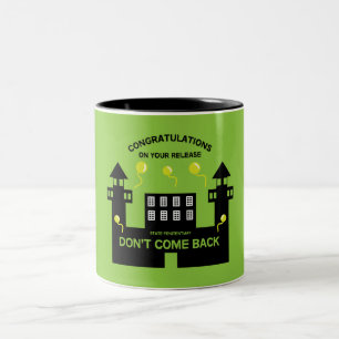 Caneca De Café Em Dois Tons Presente de libertação fora da prisão