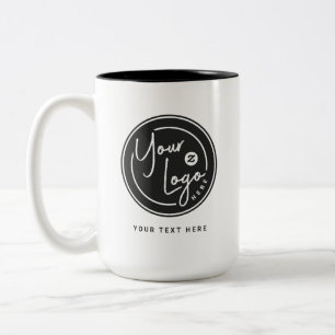Caneca De Café Em Dois Tons Presente de Logotipo Personalizado da Empresa
