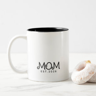 Caneca De Café Em Dois Tons Presente de Mãe Estabelecida