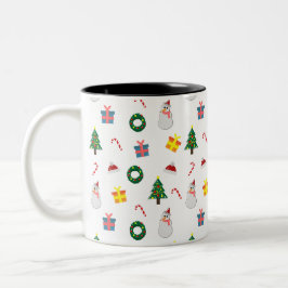 Caneca De Café Em Dois Tons Presente de Natal