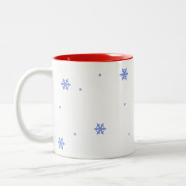 Caneca De Café Em Dois Tons Presente de Natal dos Cardinais Vermelhos