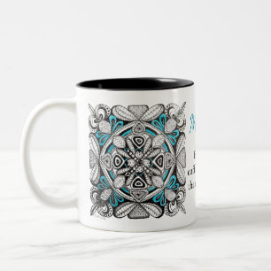 Caneca De Café Em Dois Tons Presente de Nome Personalizado Café Ruim é Melhor