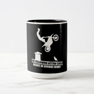 Caneca De Café Em Dois Tons Presente De Sobrecarga De Motocicletas De Camada E