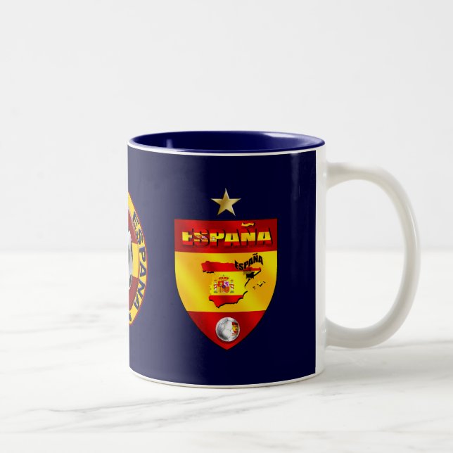 Caneca De Café Em Dois Tons Presente de uma estrela dos campeões de Espana (Direita)