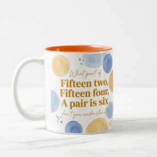 Caneca De Café Em Dois Tons Presente Divertido de Cribbage para Jogador de Jog