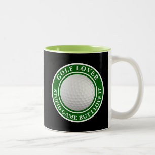 Caneca De Café Em Dois Tons Presente Divertido Para Fãs de Golfe