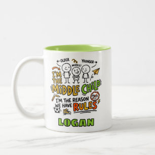Caneca De Café Em Dois Tons Presente Divertido Personalizado para Filho do Mei