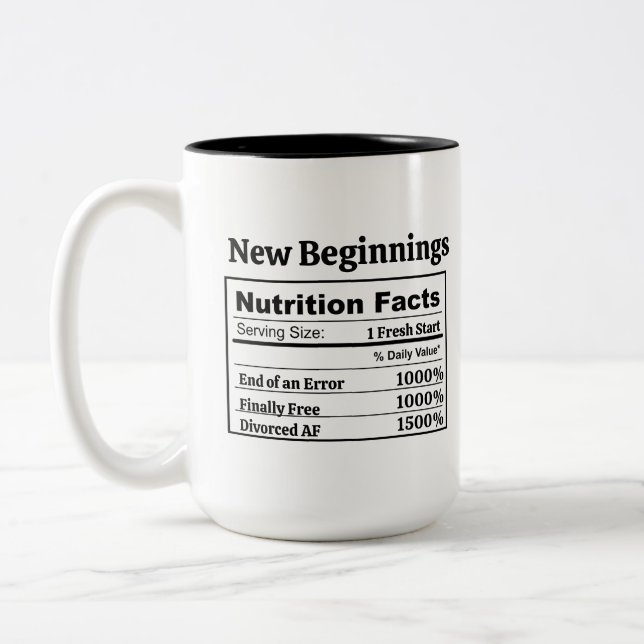 Caneca De Café Em Dois Tons Presente Divorciado(a) Totalmente Livre Piada Tend (Esquerda)