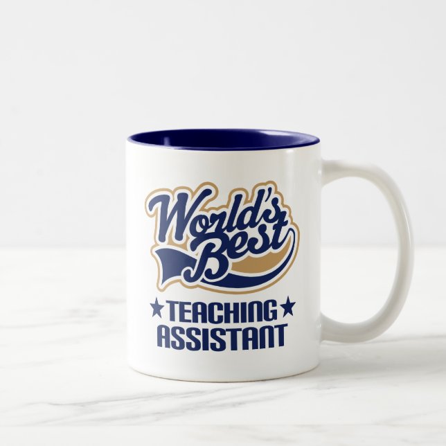 Caneca De Café Em Dois Tons Presente do assistente de ensino (Direita)
