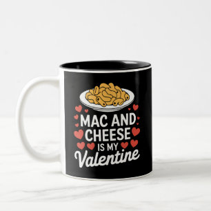 Caneca De Café Em Dois Tons Presente do Dia dos Namorados Macarrão com Queijo