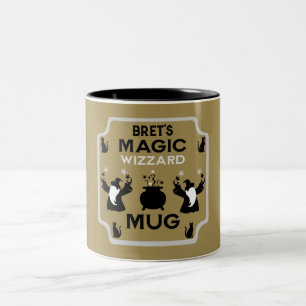 Caneca De Café Em Dois Tons Presente do magic Fantasy Wizard