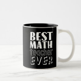 Caneca De Café Em Dois Tons Presente do melhor professor de matemática de semp