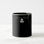 Caneca De Café Em Dois Tons Presente do Piloto Helicóptero de Aviação Militar<br><div class="desc">Presente do Piloto Helicóptero de Aviação Militar Blackhawk</div>