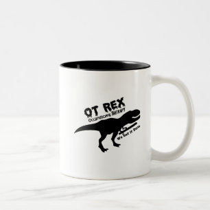 Caneca De Café Em Dois Tons Presente engraçado da terapia ocupacional de T-Re