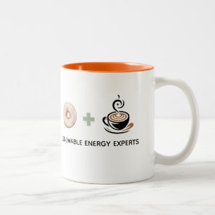 Caneca De Café Em Dois Tons Presente engraçado especialista em Energia Renováv