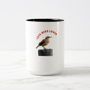 Caneca De Café Em Dois Tons Presente engraçado para amantes de pássaros fofos,