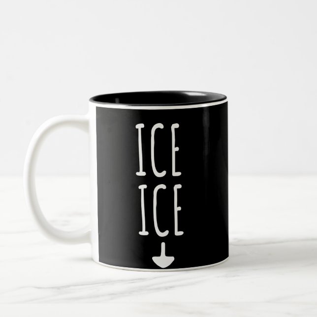 Caneca De Café Em Dois Tons Presente grávido de Babie do bebê da gravidez (Esquerda)