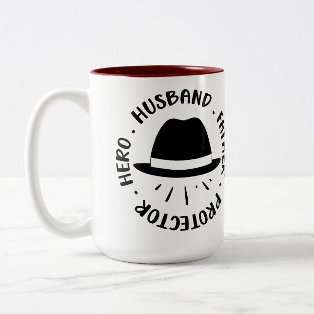 Caneca De Café Em Dois Tons Presente Hilarante para Pais  (Esquerda)