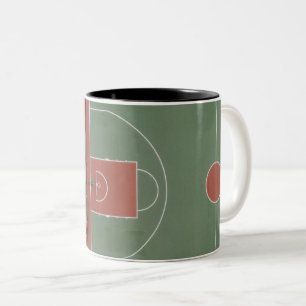 Caneca De Café Em Dois Tons Presente legal de Basquete