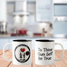 Caneca De Café Em Dois Tons Presente Marco de Recuperação Personalizada - Cone