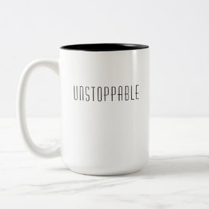 Caneca De Café Em Dois Tons Presente Motivacional Empoderador e Imparável Ca
