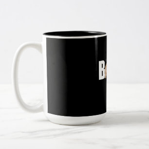Caneca De Café Em Dois Tons Presente no cão   Thug Life French Buldog