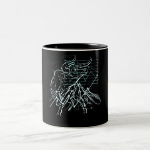 Caneca De Café Em Dois Tons Presente para Day Traders - Mercado de ações em al