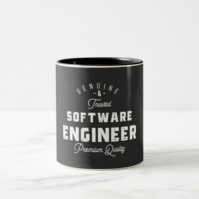 Caneca De Café Em Dois Tons Presente para o Engenheiro de software (Centro)