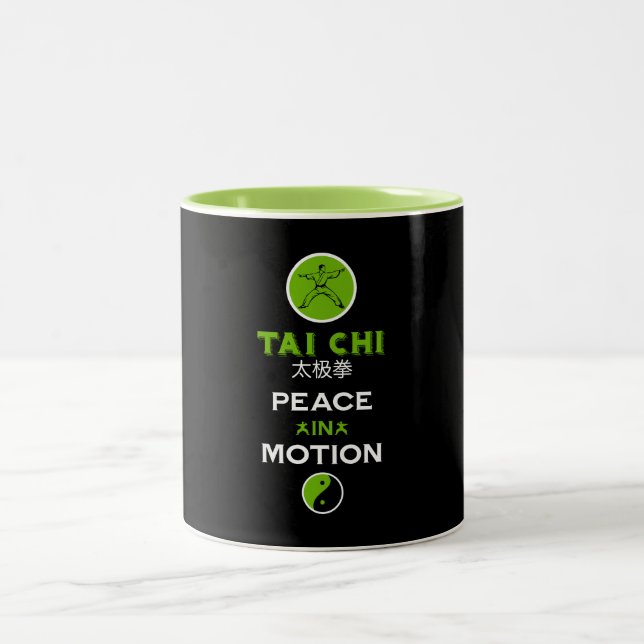 Caneca De Café Em Dois Tons Presente para Praticante de Tai Chi (Centro)