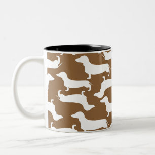 Caneca De Café Em Dois Tons Presente perfeito do teste padrão bonito do
