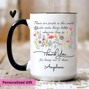 Caneca De Café Em Dois Tons Presente Personalizado de Agradecimento, apreciaçã