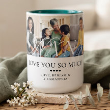 Presente Personalizado de Colagem de 5 Fotos 'Amo 