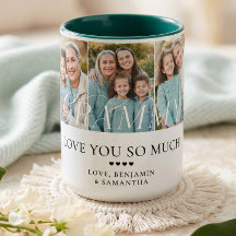 Presente Personalizado de Colagem de 5 Fotos - Amo