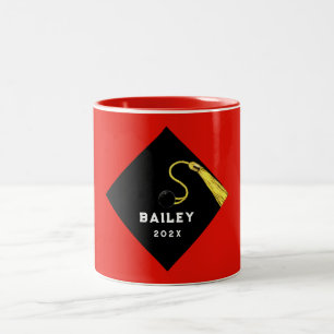 Caneca De Café Em Dois Tons Presente personalizado de manutenção da graduação