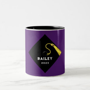 Caneca De Café Em Dois Tons Presente personalizado de manutenção da graduação