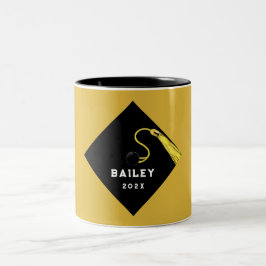 Caneca De Café Em Dois Tons Presente personalizado de manutenção da graduação