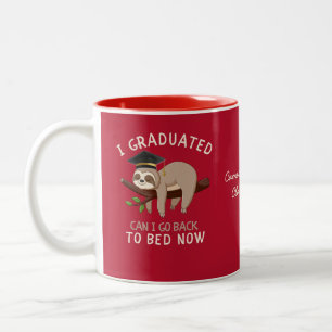 Caneca De Café Em Dois Tons Presente Personalizado de Volta à Cama de Formatur