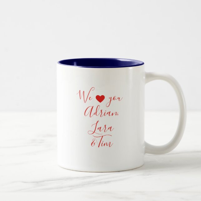 Caneca De Café Em Dois Tons Presente Personalizado dos Netos, Melhor Avô (Direita)