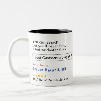 Caneca De Café Em Dois Tons Presente Personalizado Gastroenterologista