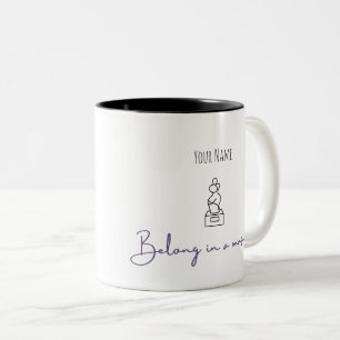 Caneca De Café Em Dois Tons Presente Personalizado para Amante da Arte Diverti