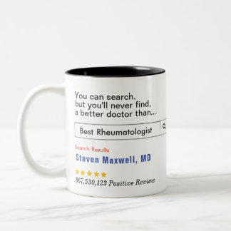 Caneca De Café Em Dois Tons Presente Personalizado Reumatologista