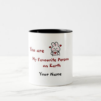 Caneca De Café Em Dois Tons Presente Romântico Pessoalizado Fofo para Ela ou E
